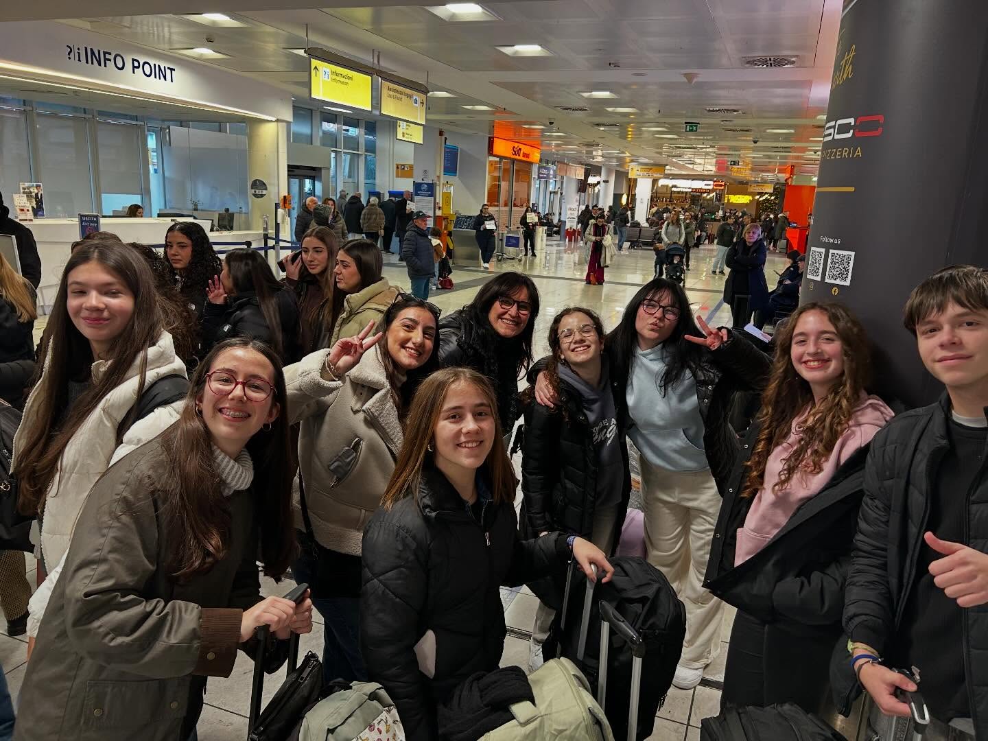 Fotografía de la jornada 1 del intercambio Erasmus+ en Pozzuoli.